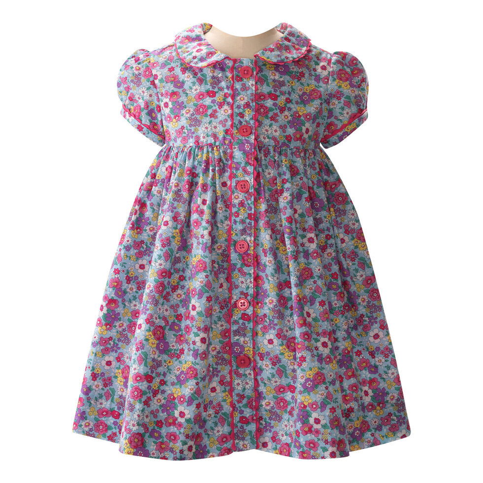 Forget-me-not Smocked Dress - The Itsy Bitsy Boutique