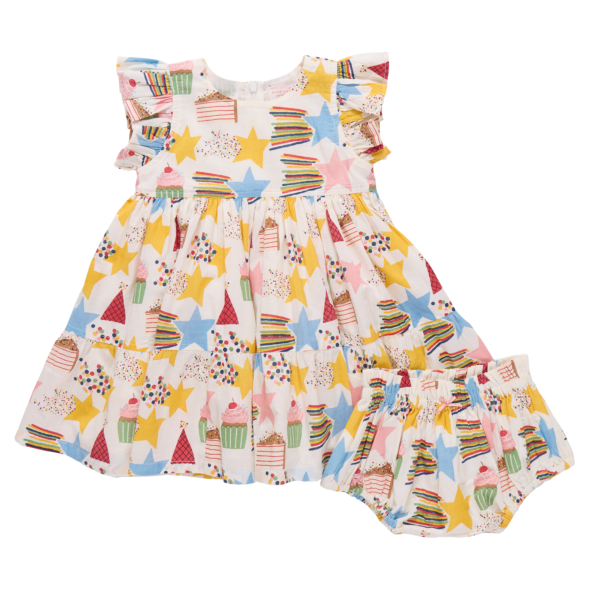 pink chicken ice cream dress Girls Alyssa Dress