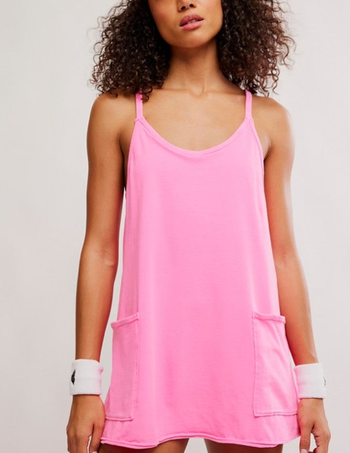 pink hot shot mini dress Free People Movement Hot / XS Apparel & Accessories > Clothing > Dresses