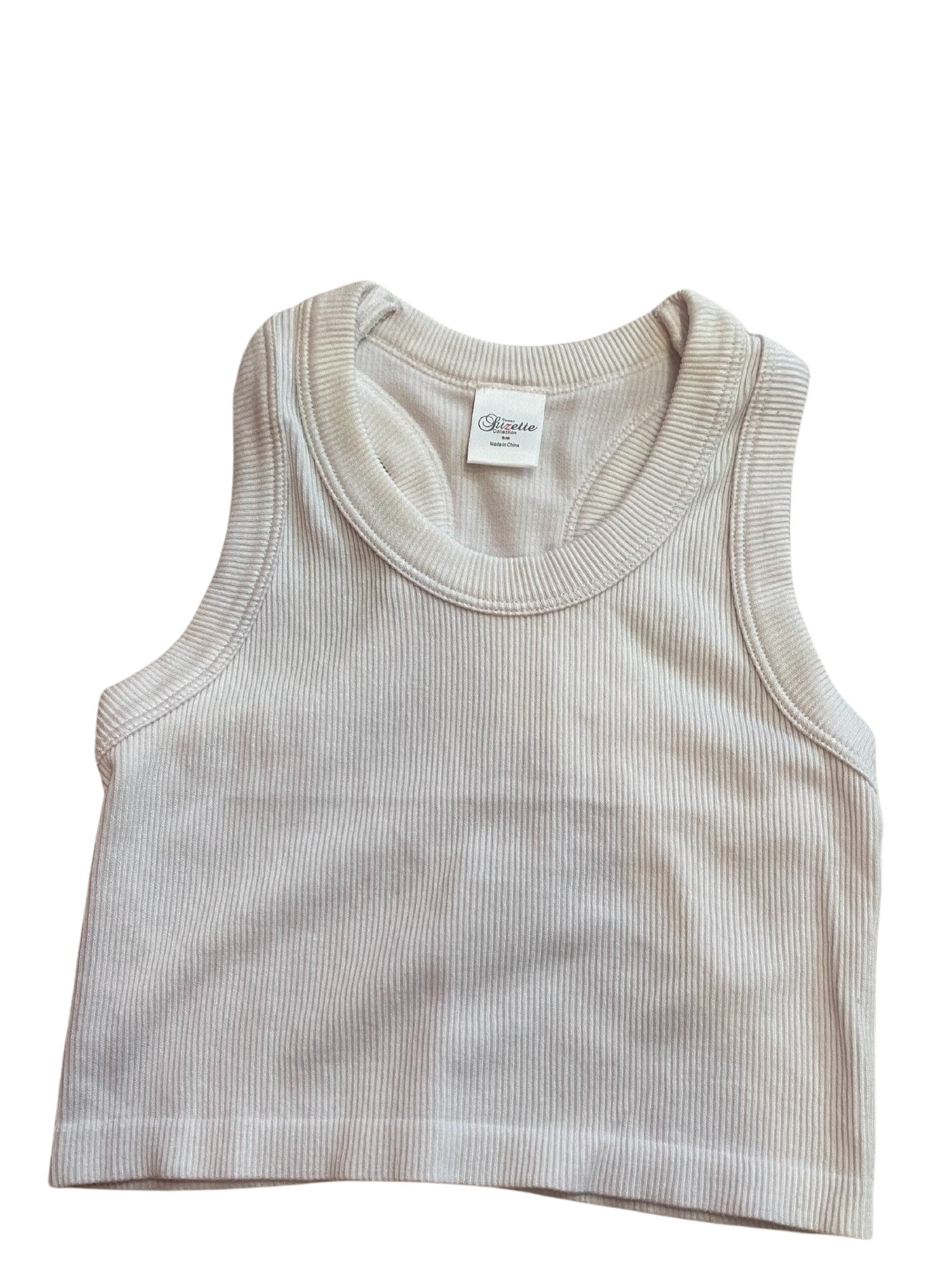 Ribbed Seamless Tank - White - The Itsy Bitsy Boutique